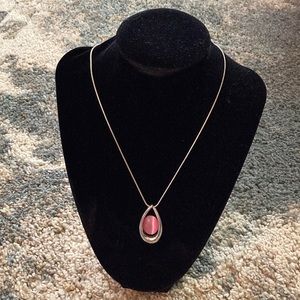 Pink Pendant Necklace